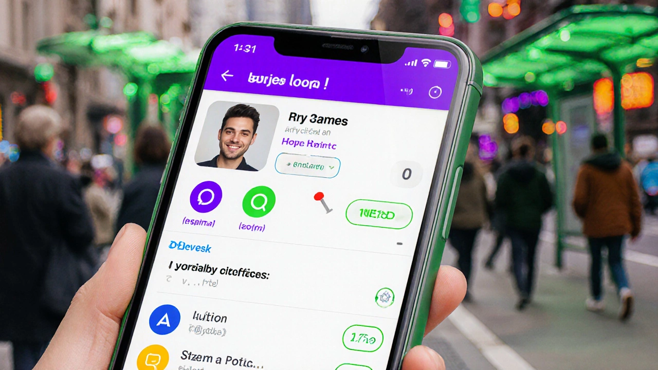 A mobile phone displaying Sololearn&#039;s gamified coding app with points, badges, and a quick lesson on loops.