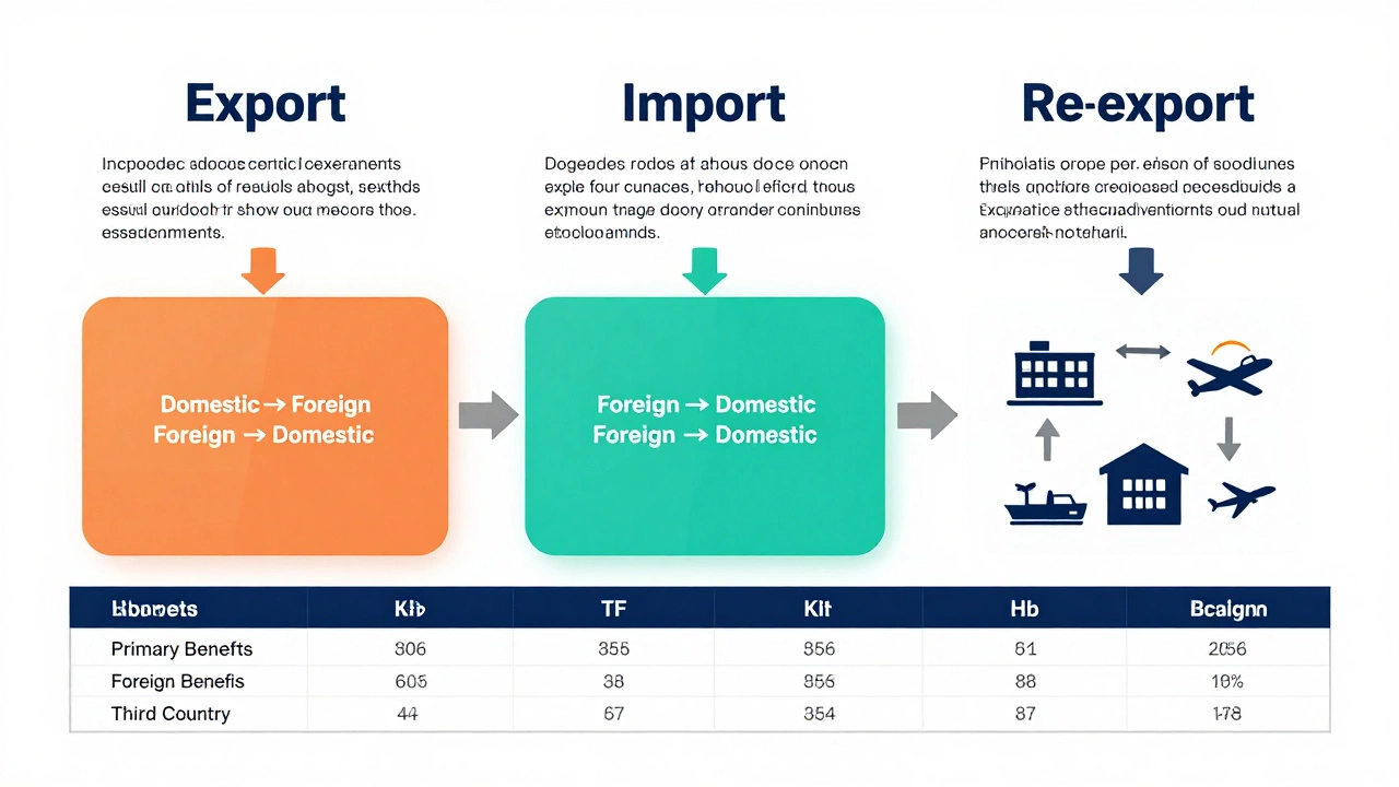 The 3 Major Types of Foreign Trade: Export, Import, and Re-export Explained