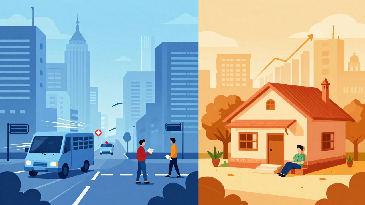 Visual comparison of cost of living between metro and tier-2 cities in India