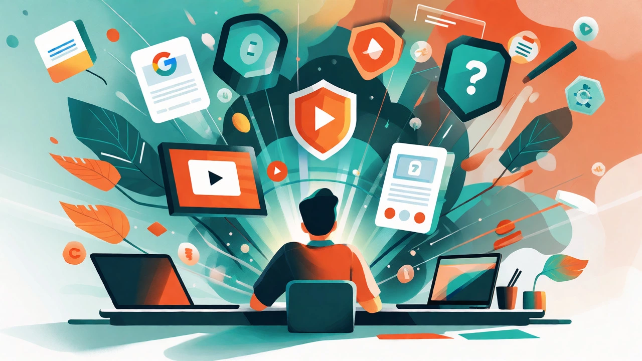 Conceptual art of free digital marketing certifications and learning