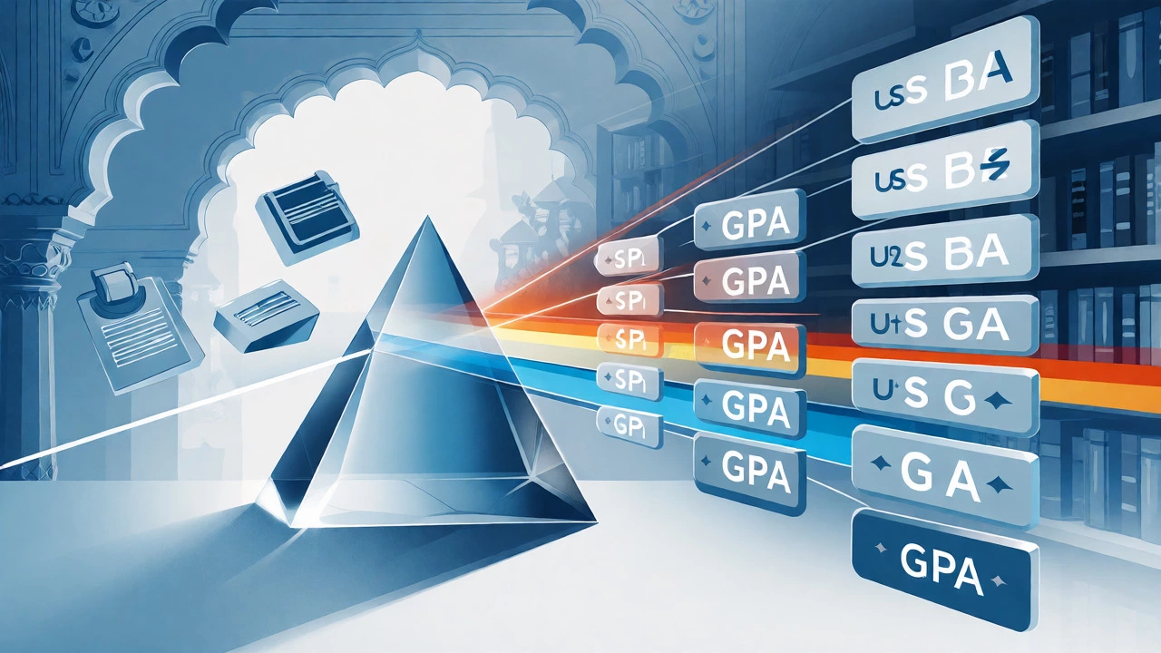 Prism refracting Indian degrees into US academic equivalents